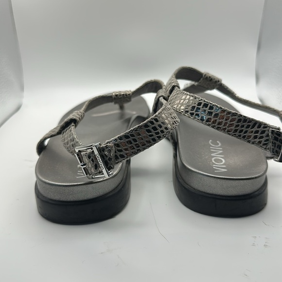 Vionic Silver Sandals with Crystal Details palm boca - Picture 2 of 3